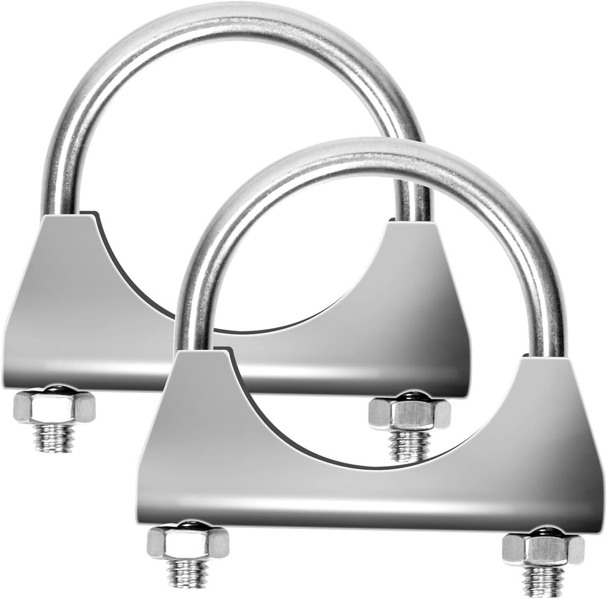 Klemmen 54 MM (2-1/8") Uitlaat Klemmen met Zadel Flens voor Uitlaat Staart Pijp