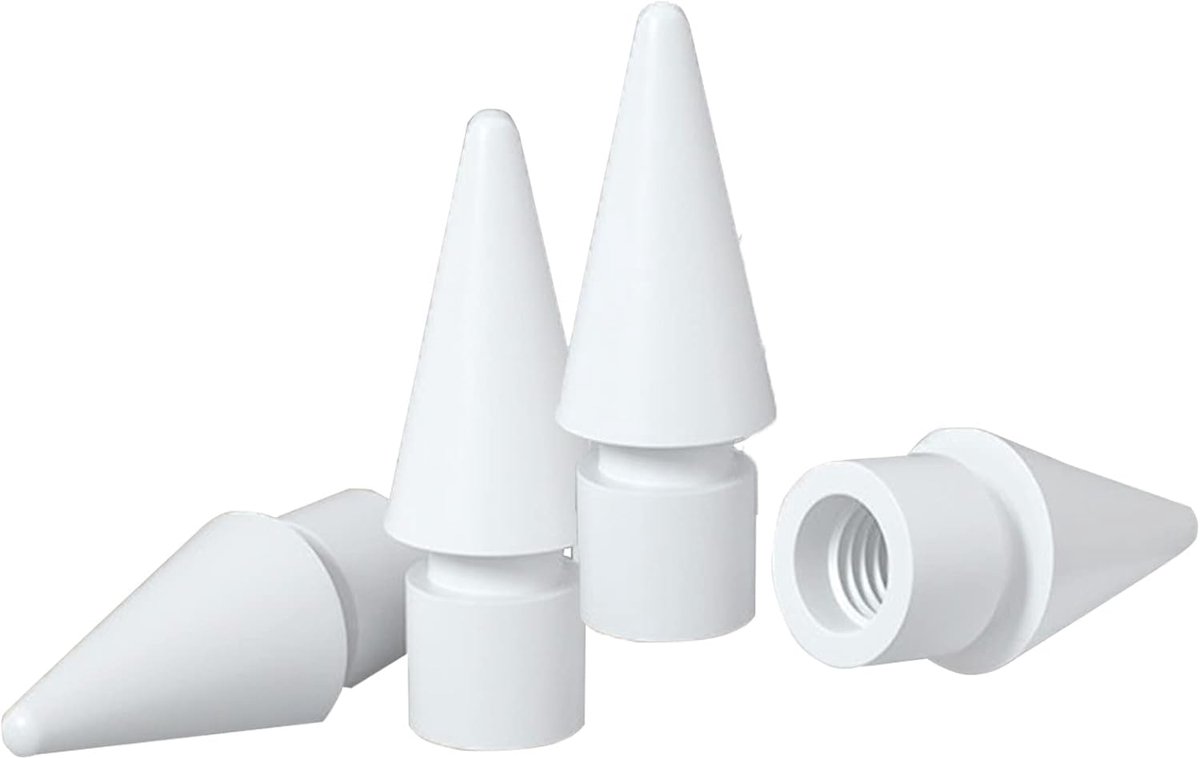 Punten vervanging voor Apple Pencil 1/2/Pro Generation, zeer gevoelige reservepunten en nauwkeurige stuurpen/styluspen, Nib voor iPad Pencil (wit-A)