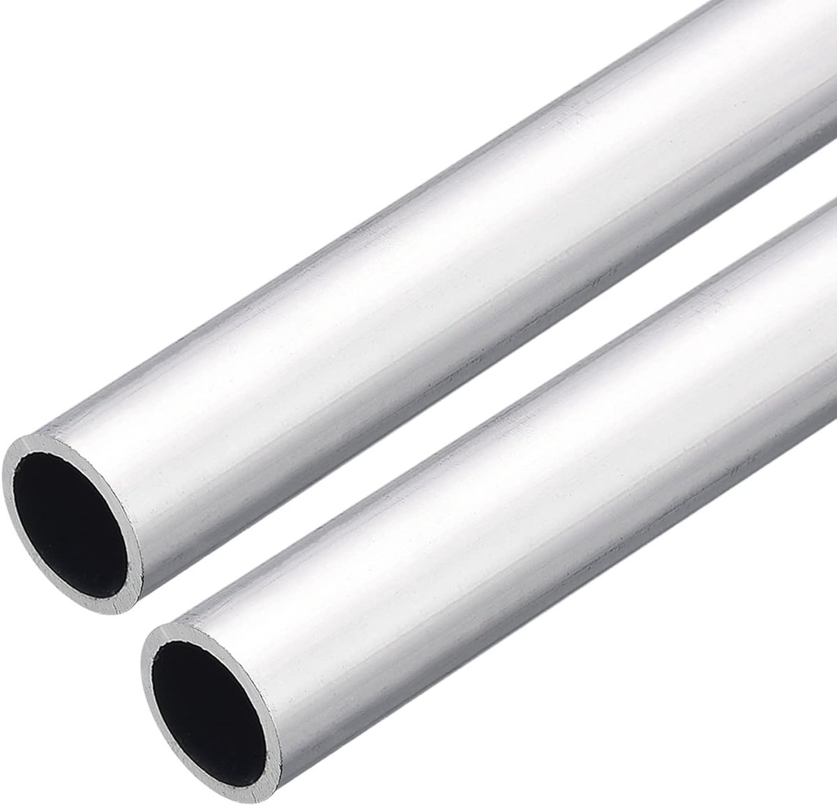 sourcing map 2 stuks 6063 aluminium ronde buis 19 mm AD 16 mm binnendiameter 200 mm lengte buisleiding slangen voor industrie knutselprojecten