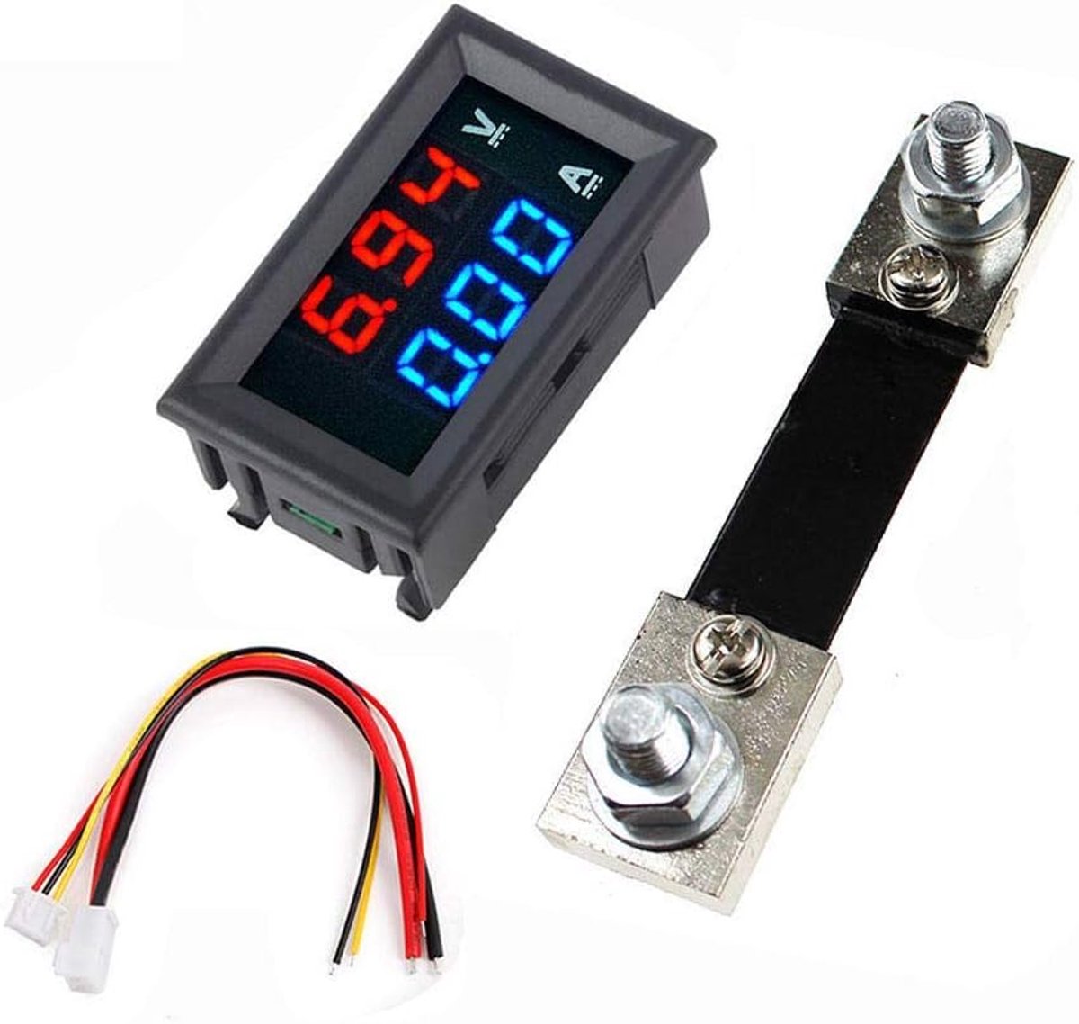 0.56 inch Blauw Rood Dual LED Display Mini Digitale Voltmeter Ampèremeter DC 100V 100A Paneelversterker Spanningsstroom Meter Tester