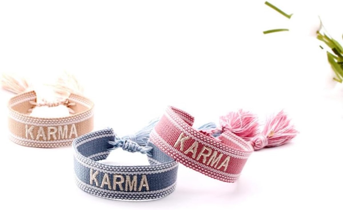 1 stuk 2 cm breed verstelbare armband geweven geborduurde letterarmband polsband Boheemse stoffen armband webarmband vriendschapsarmband stoffen armband geborduurde armband, blauw A