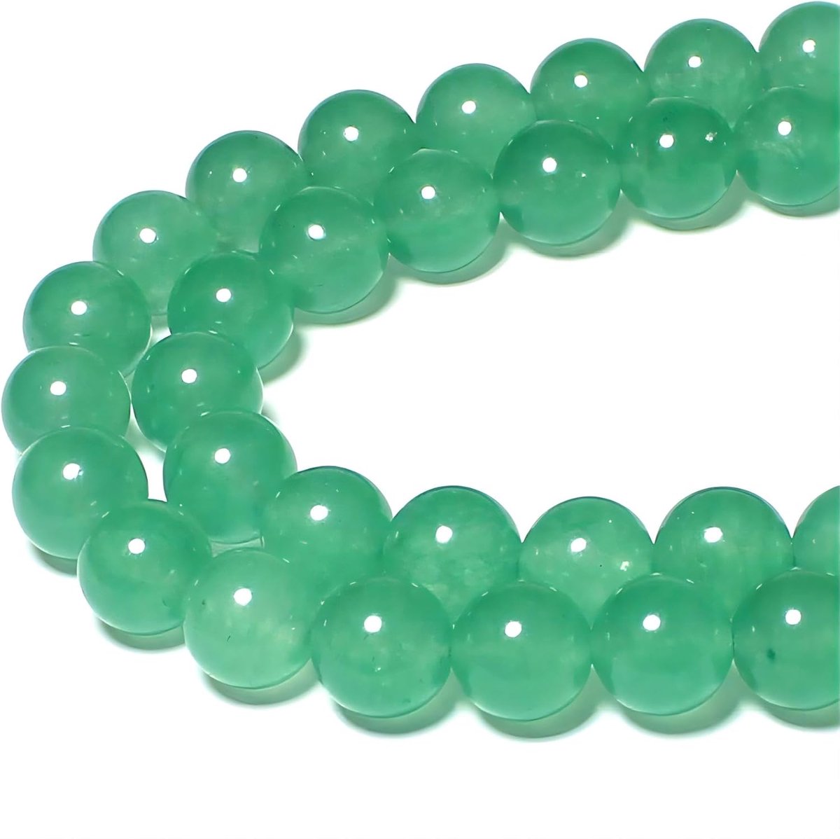 Kralen Groene Aventurijnjade Ronde Losse Halfedelsteen Kralen Voor het Maken van Sieraden Armbanden Kettingen