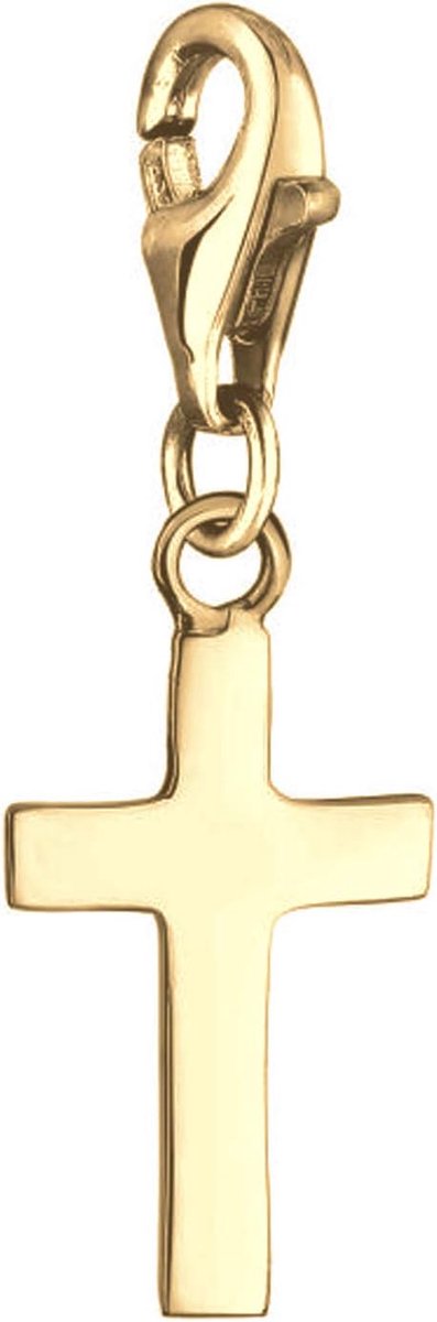 Kruis karabijnhaak bedelhanger bedelarmband 925 zilver | Damesbedelhanger voor alle gangbare bedeldragers Charm Club Clasp-bedels 925 sterling zilver