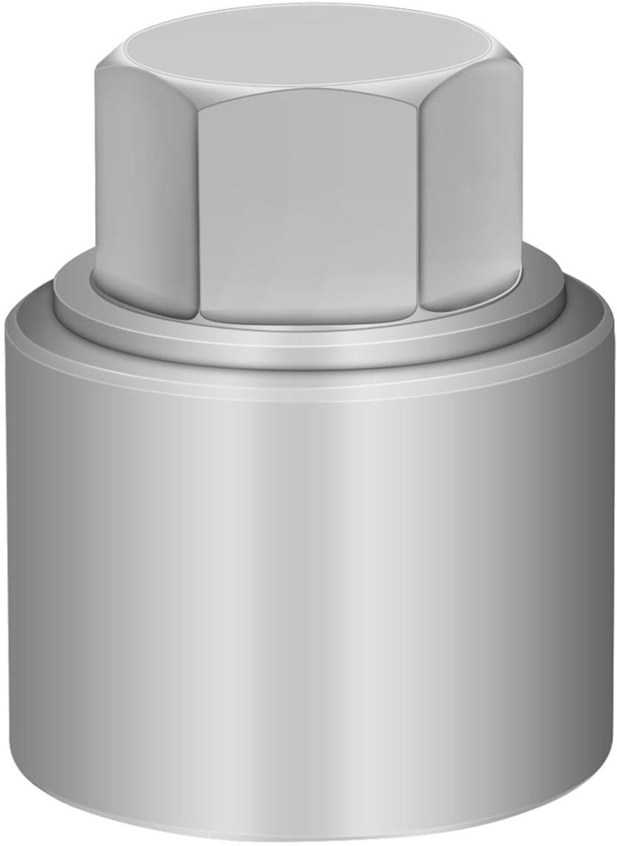 522 Wielborgmoer sleutel compatibel met VW VAG Volkswagen, (socket OD 28 mm - ID 25 mm), wielslot moer socket adapter, anti-diefstal lug verwijderingsgereedschap, anti-diefstal