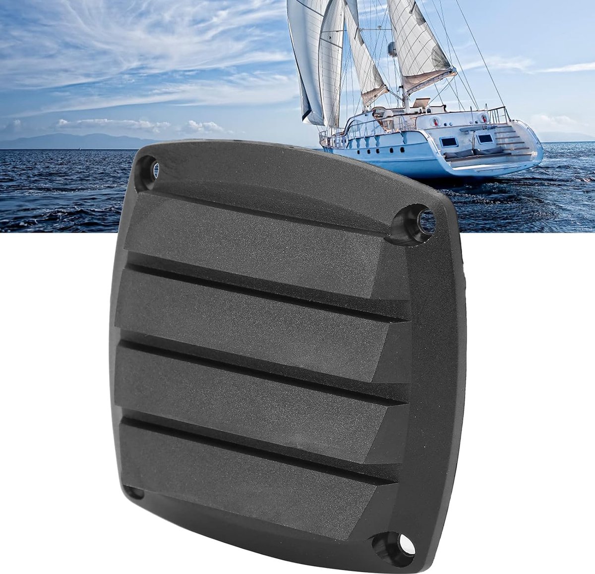 3 inch ventilatierooster, zwart marine ventilatierooster Boot ventilatierooster, schip ventilatierooster ventilatiekanalen Louvre Cover voor jacht (1 stuk)