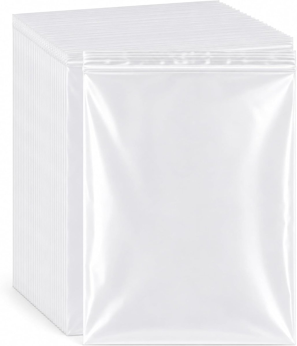 Grip Seal Zakken GLA4 230 x 325mm Clear Zip Lock Zakken 100 Pack | 62,5 micron sterke duidelijke LDPE-zakken