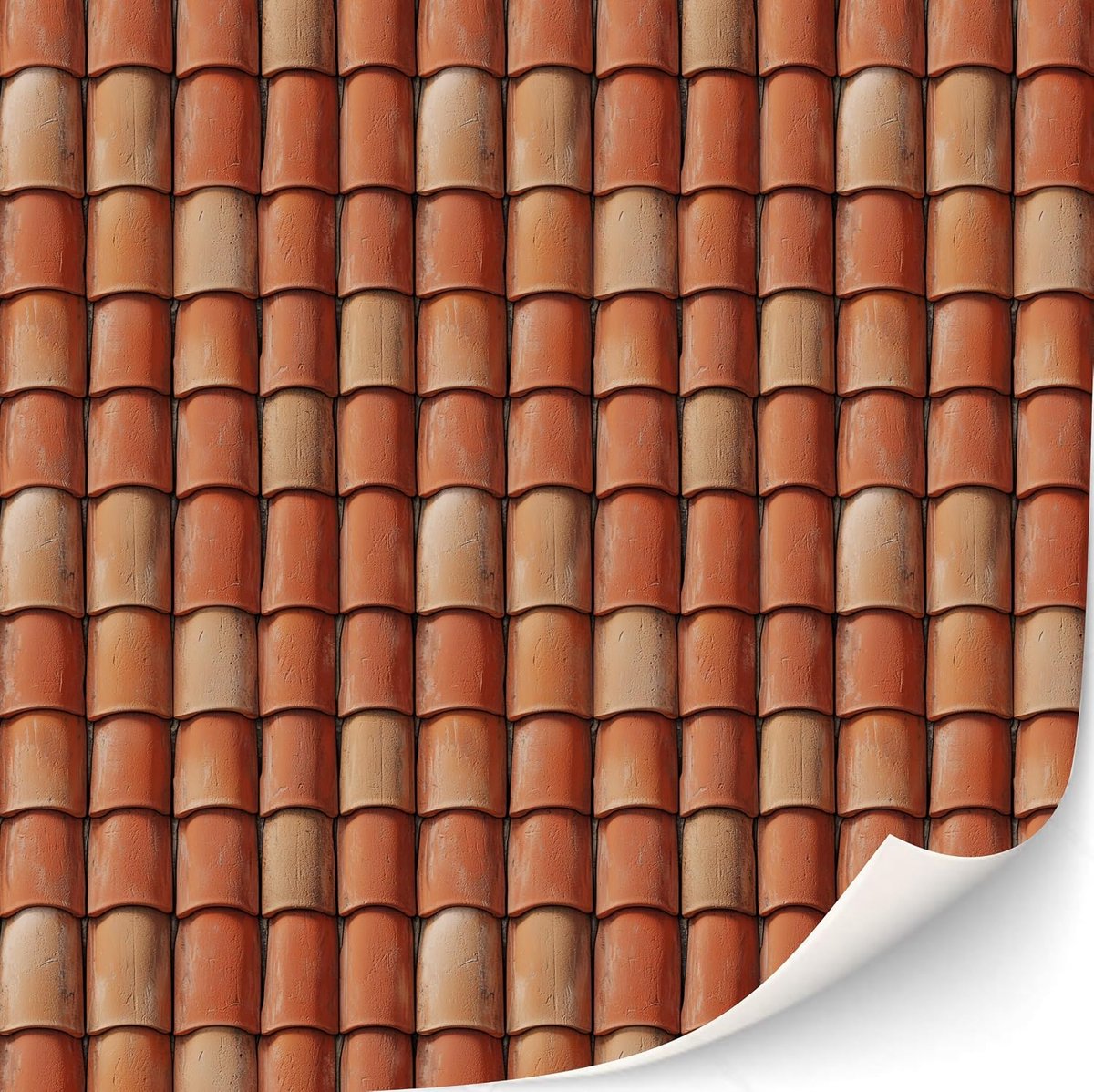 3 vellen zelfklevende dakpannen en dakshingles voor poppenhuizen schaal 1:12 (Finca dakstenen)