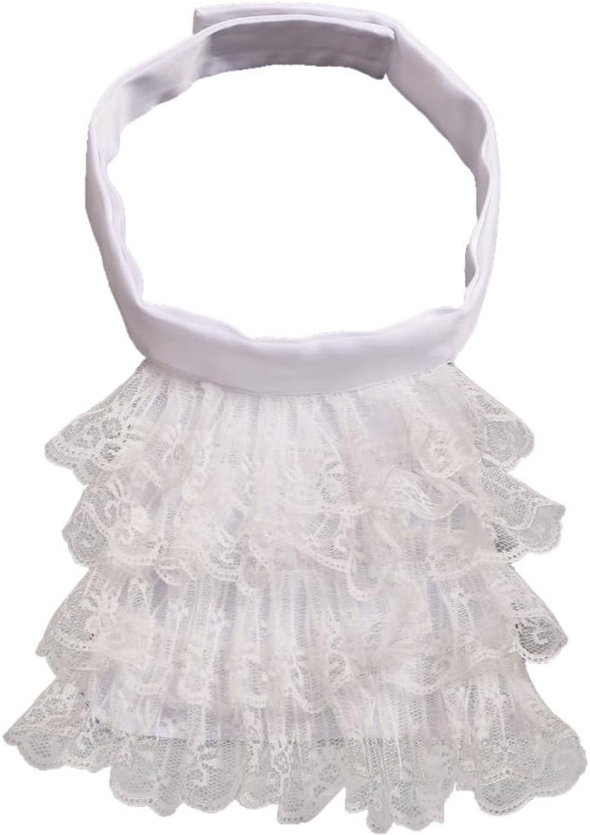 Jabot Kraag retro kant jabot kostuum, weinig wit jabot