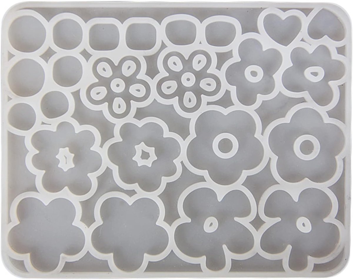 mal met bloem hanger epoxyhars sleutelhanger sieraden voor bagage tassen ketting accessoires