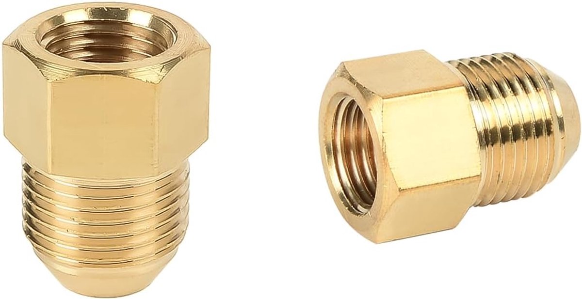 Hogedrukreiniger Connector 14mm Vrouwelijk - 18mm Mannelijk - Messing Schroef Aansluiting - Eenvoudige Installatie - SnelShoppen