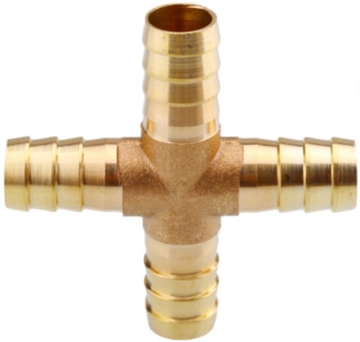 Slangfitting 4-weg - Slangkoppeling - Koppelstuk - Adapter - Connector - Lekvrije verbinding
