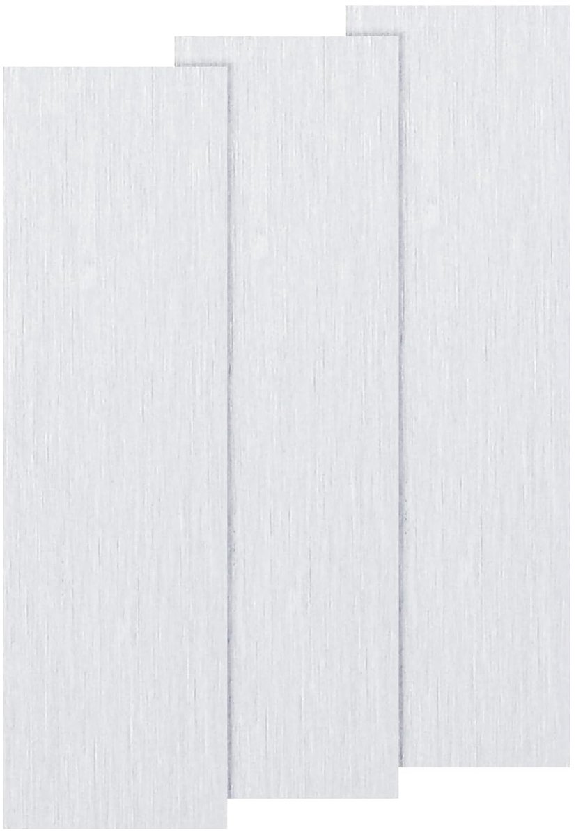 6061 T651 aluminiumplaat, 4 x 1,18 x 1/4 inch, 3 stuks platte aluminiumplaat, afgedekte lagers met beschermfolie, warmte, rechthoekig, 6 mm, voor industrieel handwerk