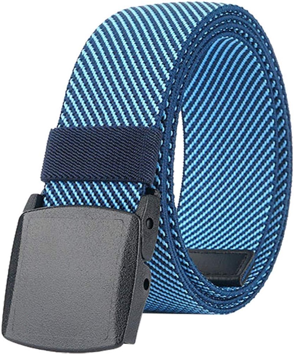 Elastische riem voor heren en dames, canvas met kunststof gesp, 130 cm