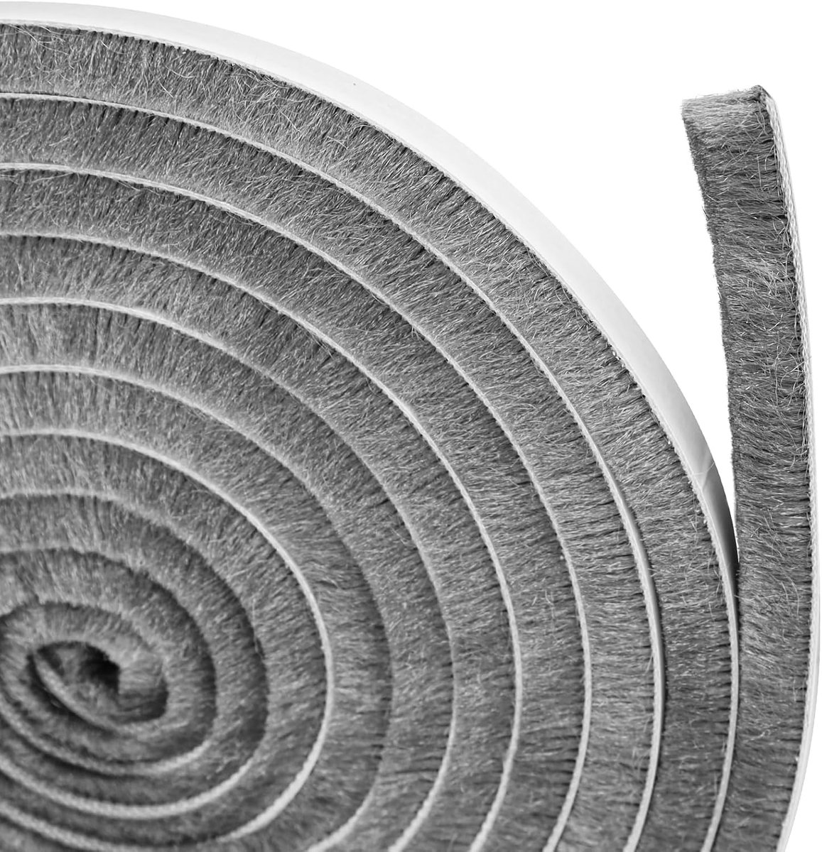 6 m, zelfklevend, 9 mm (B) x 15 mm (D), borstelafdichting voor rolluiken, insectenbescherming, winddicht, stofdicht, geluidsisolatie voor deuren