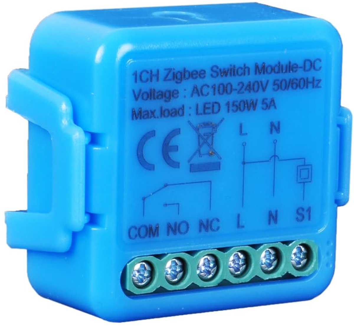 SnelShoppen - Tuya Smart ZigBee Home Relay, Droge Contactmodule, DIY DC12/24V, AC 100-240V, Compatibel met Alexa voor Slimme Huizen