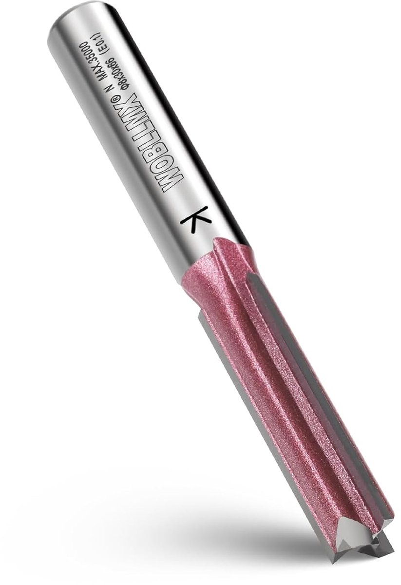 SnelShoppen - 3 Cutting Edges Grooving Cutter 8mm Schacht, Ø8mm Werklengte 30mm Professionele Houtbewerking Frees Cutter, Tungsten Carbide Snijgereeds