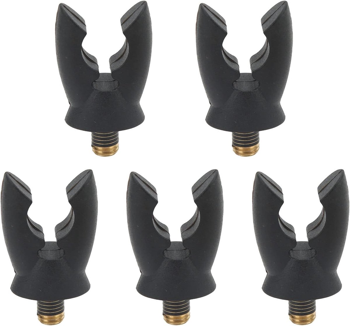 SnelShoppen - Carp Fishing Rod Holder 5 Stuks Ondersteuning voor Vissystemen met Non-Slip U-Head Grip voor Zeevisserij - Duurzaam Siliconenmateriaal