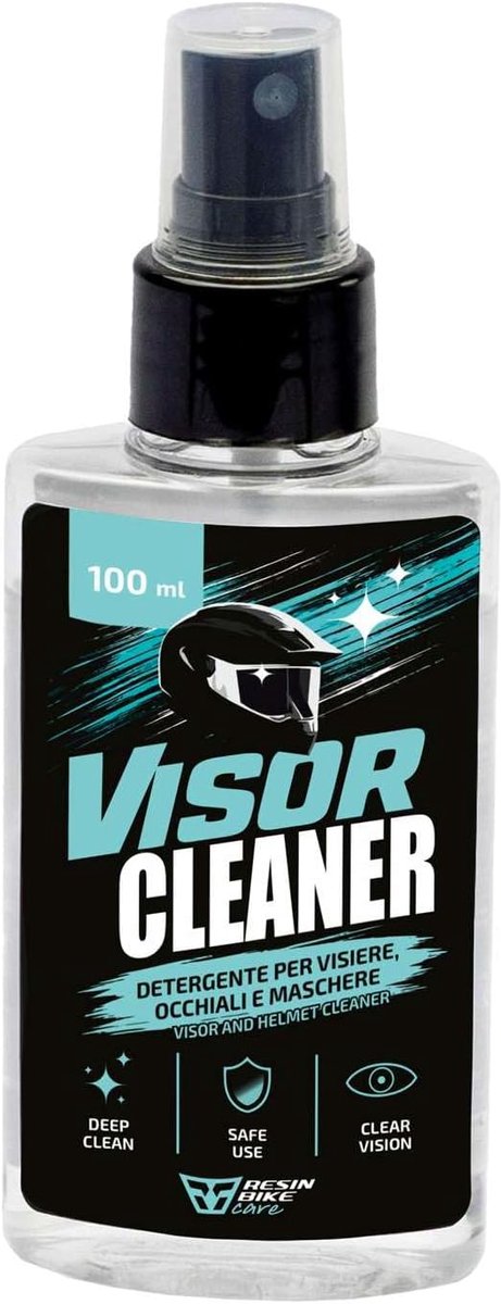 SnelShoppen - Visor Cleaner Spray 100 ml - Helmen en Visoren Reiniger - Effectieve Insecten- en Vuilverwijderaar - Streeploos en Snel Schoonmaken voor