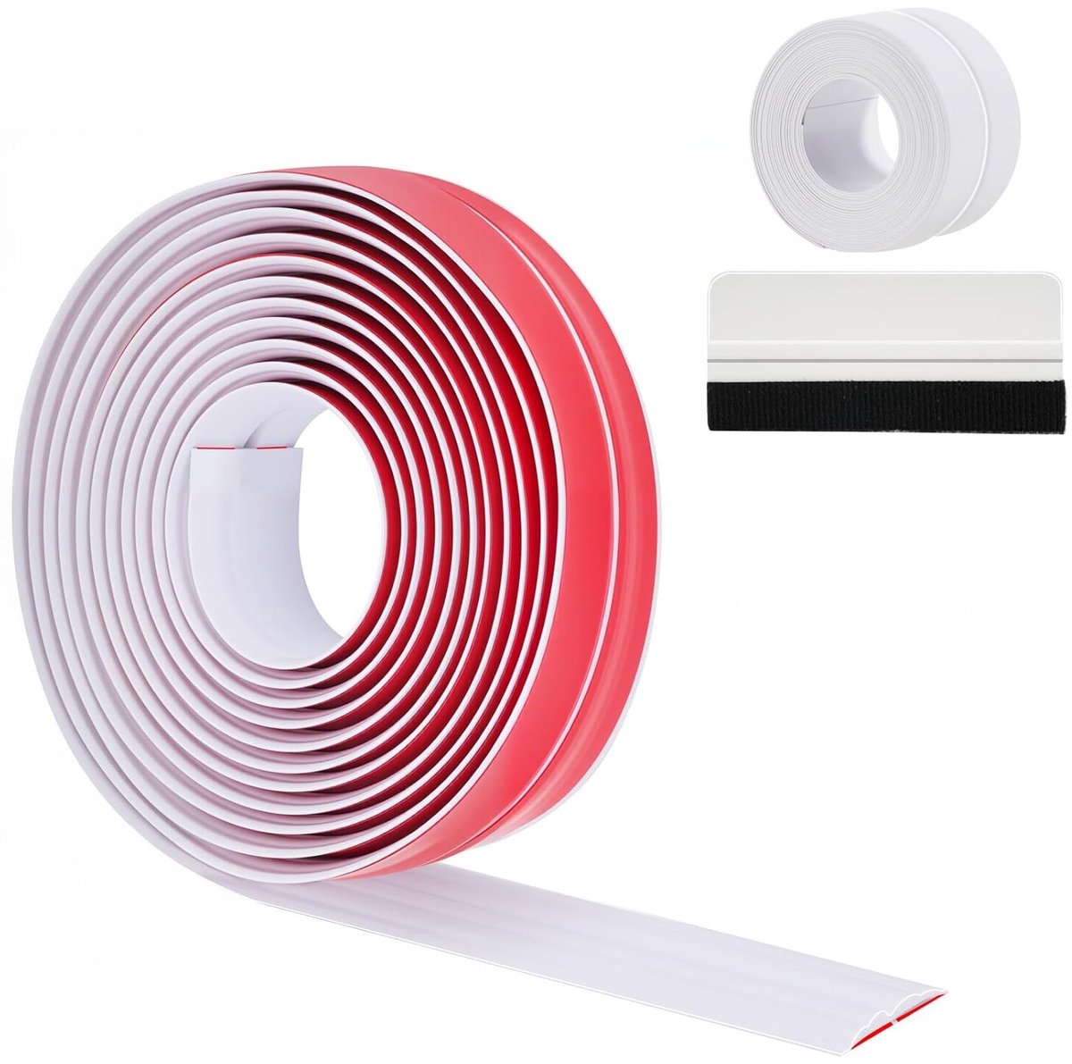 Flexibele Zelfklevende Hoekbeschermer 3.3m x 4cm, Ideaal voor Deuren, Ramen en Wanden, Perfect voor Tegels en Meubels