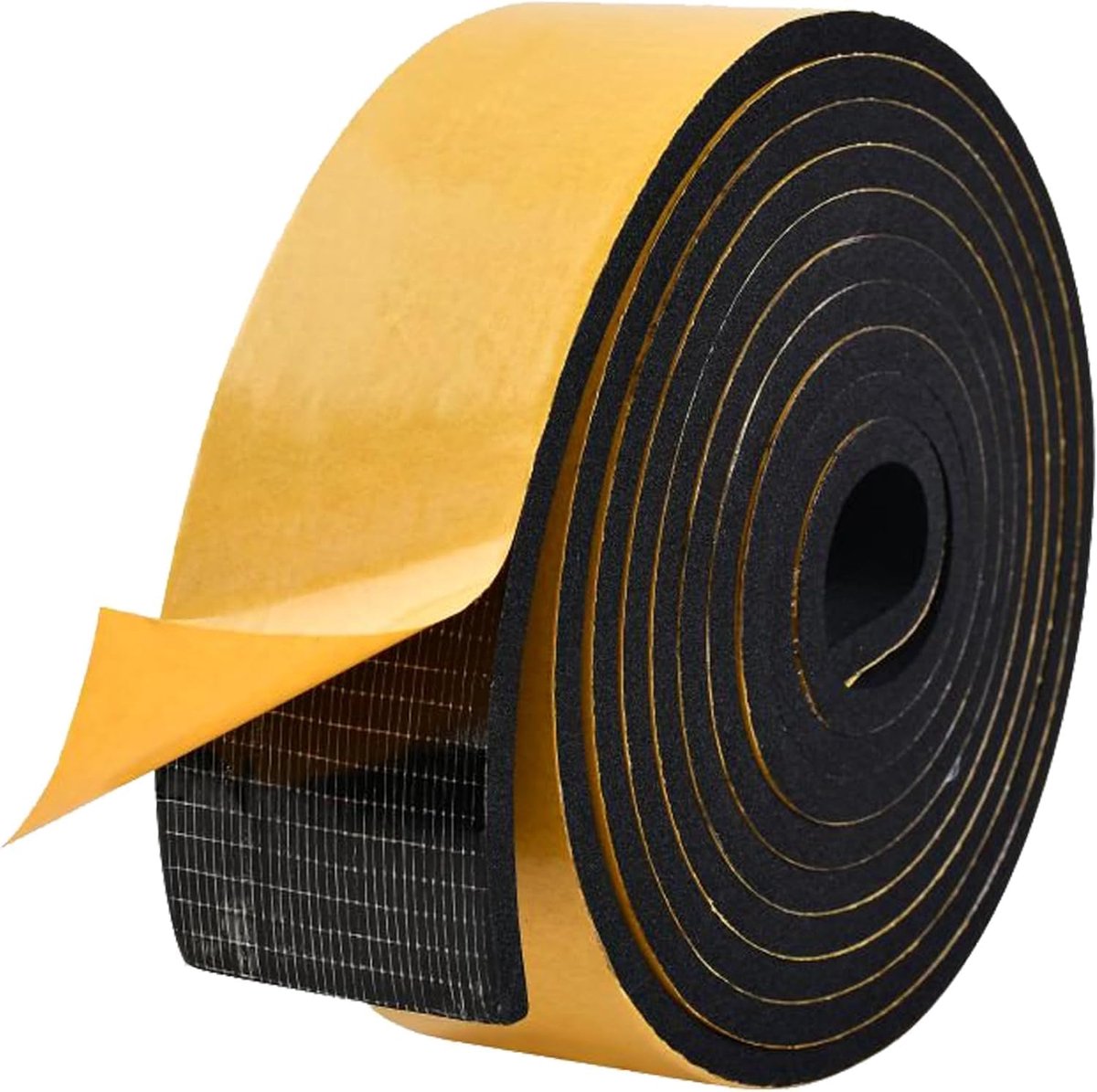 SnelShoppen - 2M Foam Tape Zelfklevend - 50mm Breed - 4mm Dik, Hoogwaardige Neopreen Weerstrip, Gasket Seal, Anti-Vibratie, Schokbestendige Isolatie v