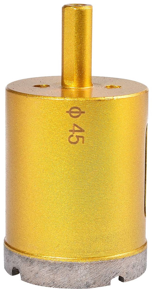 SnelShoppen - 45mm Diamant Boor Tafelzaag, Holle Kern Boor voor Glas, Keramiek, Porselein, Tegel, Marmer, Graniet - Hoge Kwaliteit, Carbon Staal