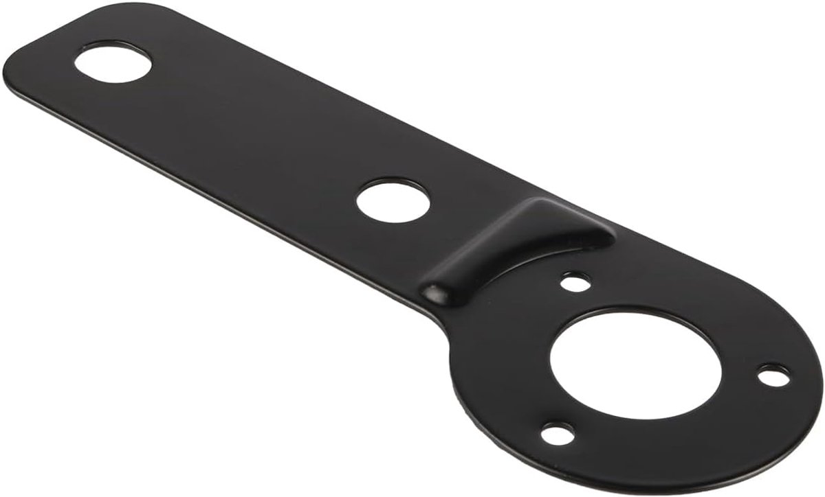 SnelShoppen - Trailer Stekker Beugel 7-Pins Montage Beugel met 3 Schroeven en 3 Moeren - Robuuste IJzeren Beugel voor Europese Trailer, Perfect voor P