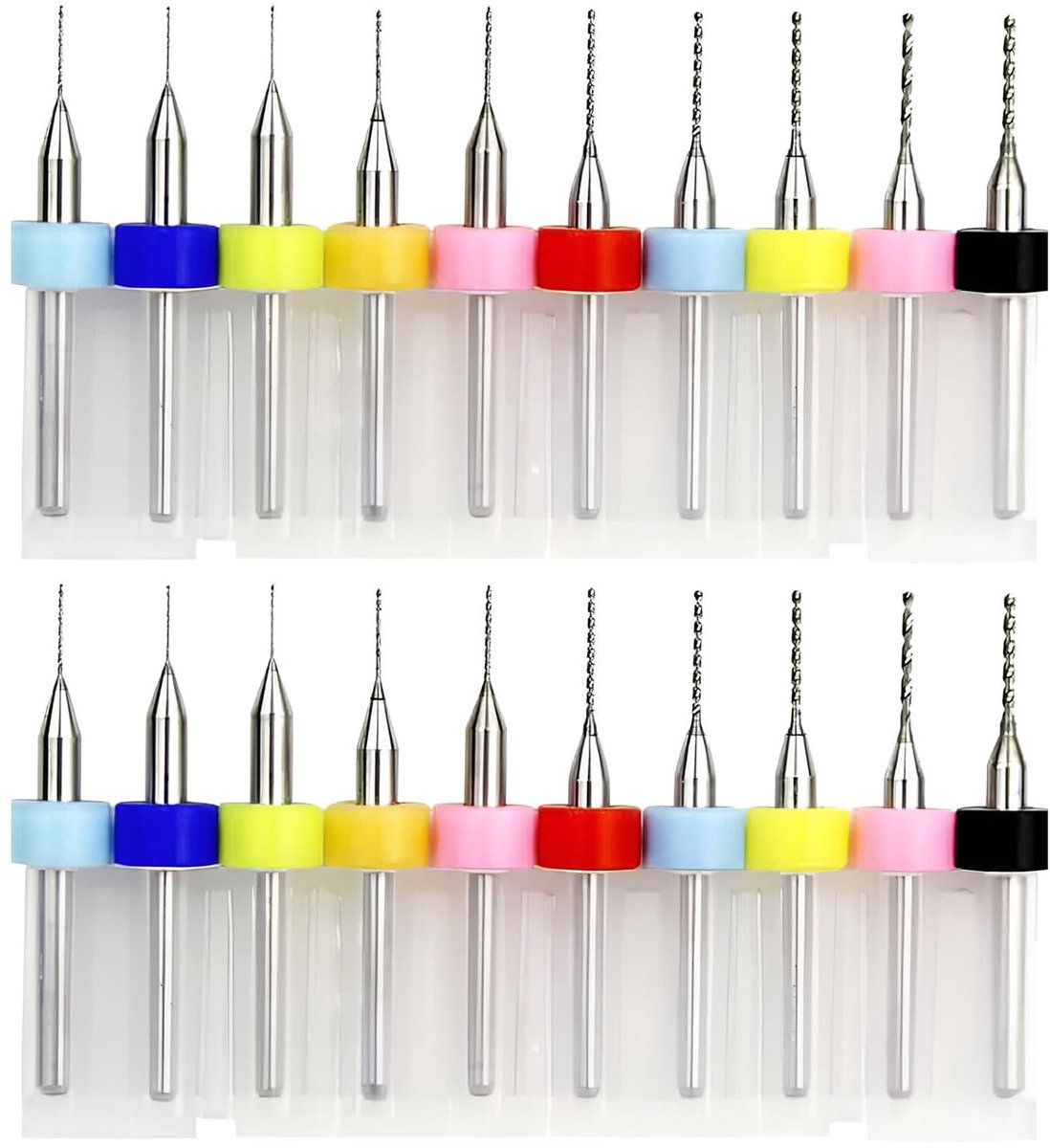 20 Stuks Micro Boortjes Set (0.1mm - 1mm) voor Printplaten, Graveren en Precisieboringen