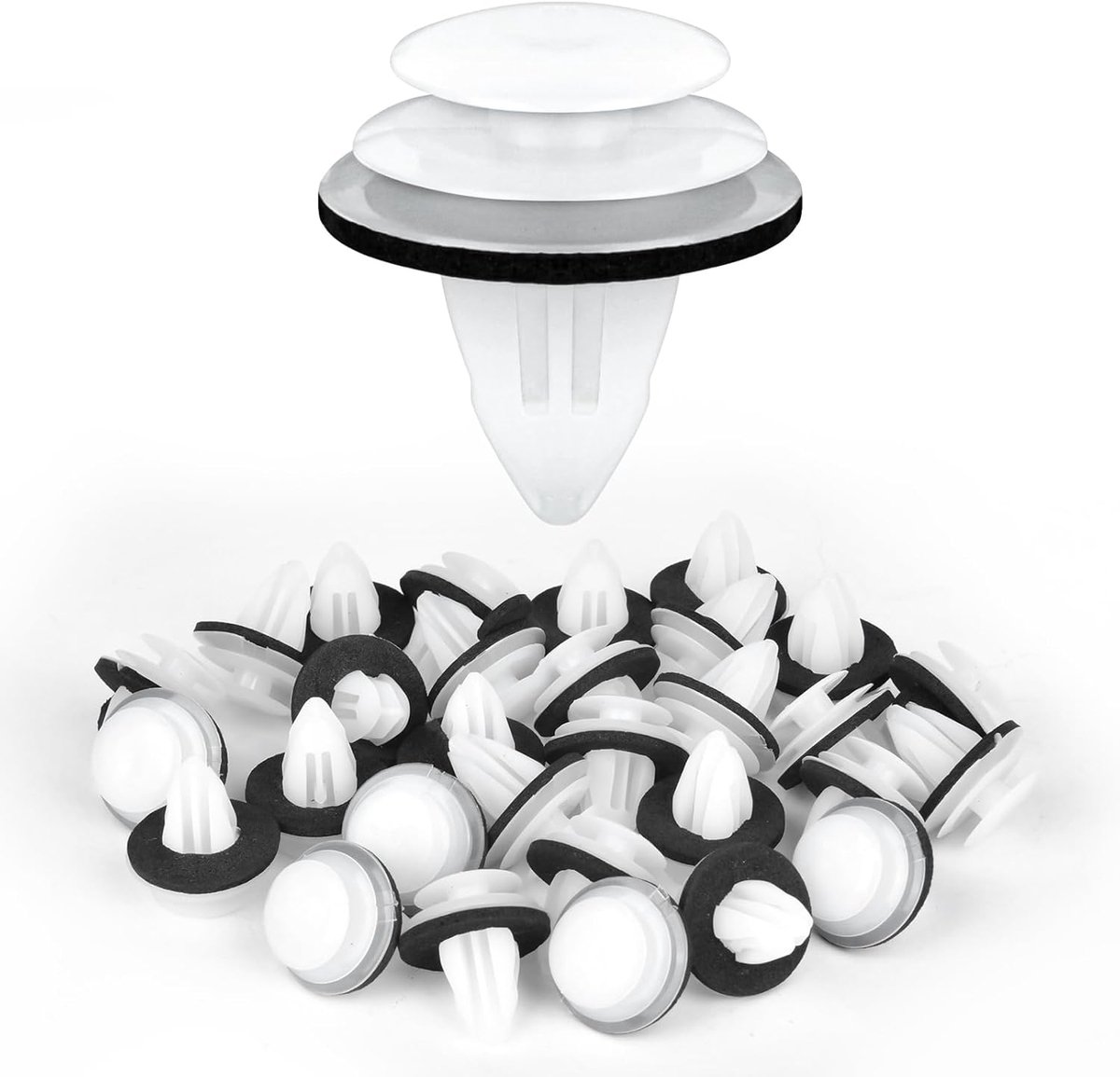 SnelShoppen - 50 stuks universele voertuighouders clips kunststof, bevestiging carrosserie, autobekleding, voor E34 E36 E38 E39 E46 M3 M5 Z3 X5