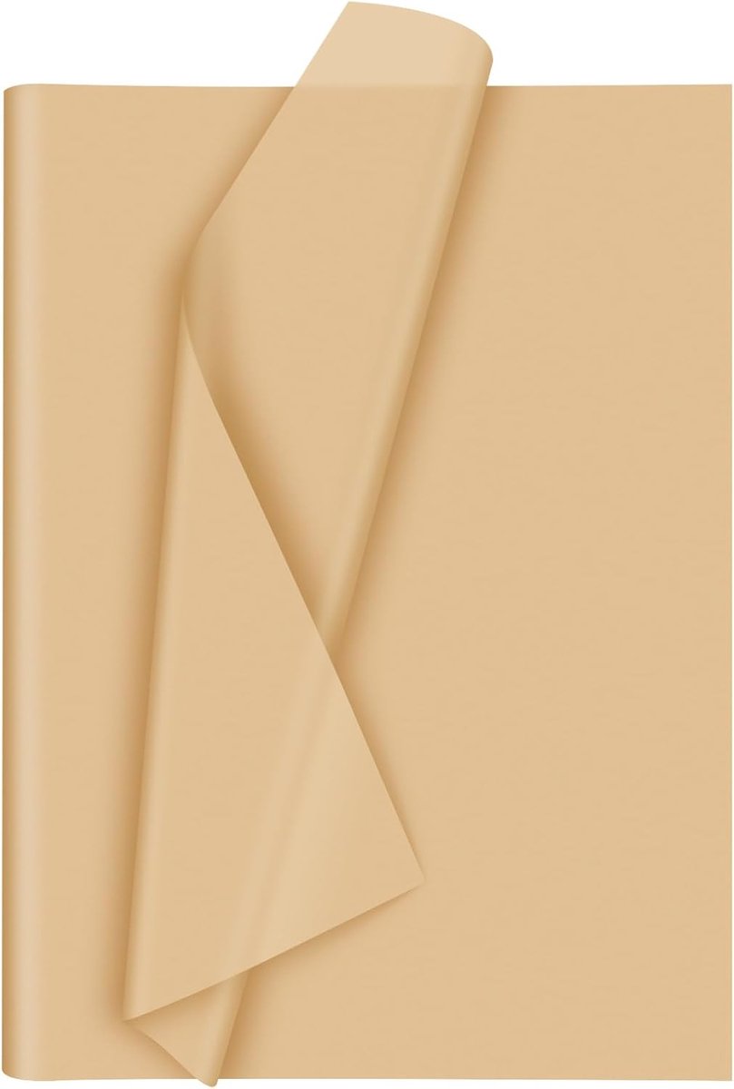 Thijox - 60 vellen kraftpapier inpakpapier, bruin kunstcadeauverpakking, bulk cadeauverpakking, tissuepapier voor doe-het-zelf kunst, handwerk, bloeme