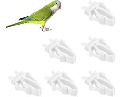6 Stuks Voedselhouders voor Vogelkooi - Groente en Fruit Clips voor Papegaaien, Parkieten en Hamsters - Handige Accessoires voor Dierenverzorging