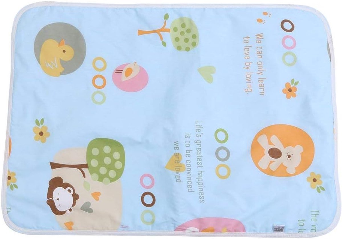 SnelShoppen - Baby Verzorgingsmat, Herbruikbare Luier Cover, Bedlinnen van Katoen, Ademend en Waterproof, Ideaal voor Peuters en Baby's
