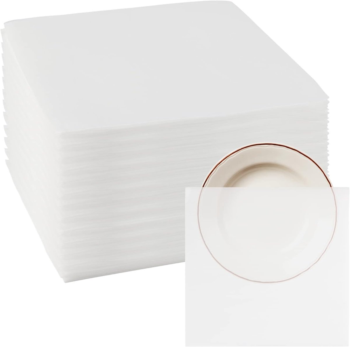 SnelShoppen - Verpakkingsmateriaal 200 Stuks, 30 x 30 cm, Schuimfolie, Verhuis Schuimzakken voor Servies, Glazen, Vazen, Breekbare Voorwerpen
