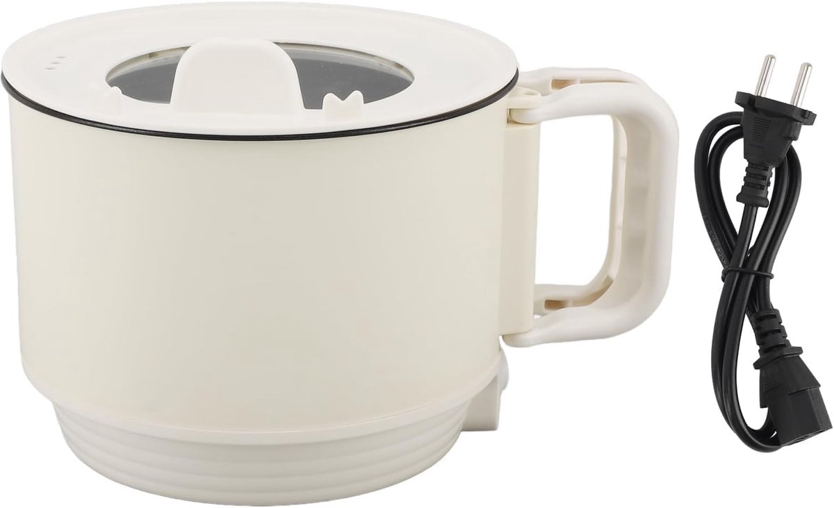 SnelShoppen - Elektrische Pan - Mini Kookplaat - Antiaanbaklaag - Draagbaar - Instelbare Temperatuur - 1.8 Liter Capaciteit voor Pasta, Soep, Steak, E