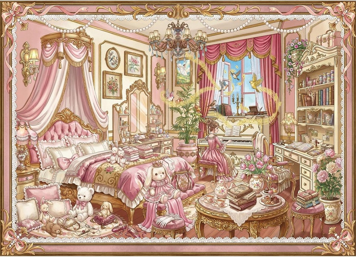1000 stukjes puzzel voor de slaapkamer | Matte oliedruk, oogvriendelijk, stofvrij, hoge kwaliteit puzzelervaring