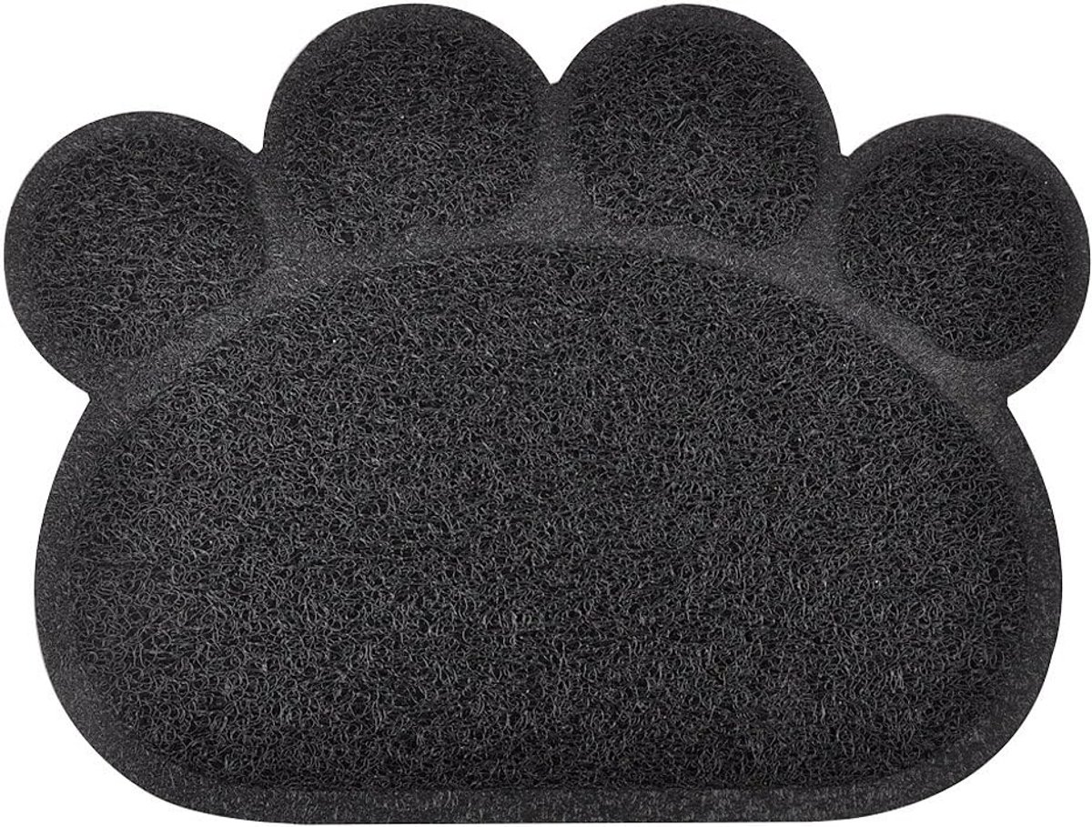 SnelShoppen - DM Katten Toilet - Leg Vorm, 10 Kleuren, 40 x 29 cm, Anthraciet - Gemakkelijk Schoon te Maken, Waterafstotend, Antislip Ondergrond