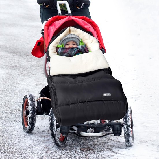 Universele Voetenzak voor Kinderwagen - Waterdichte en Winddichte Voeten met Aanpasbare Kap & Ritsen van Merkloos — afbeelding 4