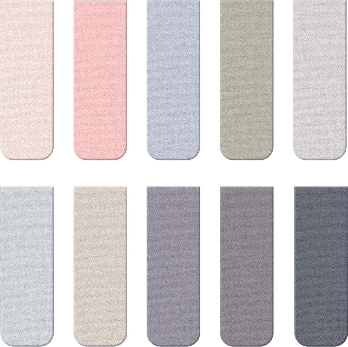 SnelShoppen - 10 Stuks Magnetische Boekenleggers - Magneten Pagina Markers - Assorted Boek Markers Set voor Studenten - Klassieke Stijl, 6.8 x 0.8 inc