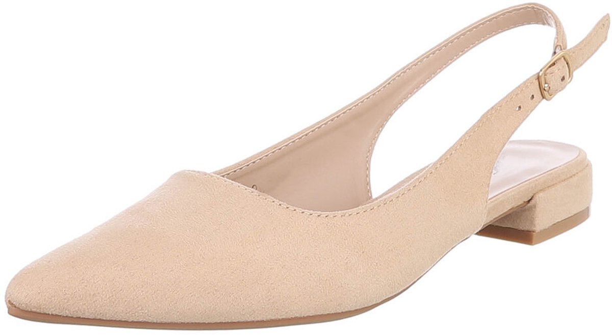 Slingback schoen - lage blokhak - dames Mt:36