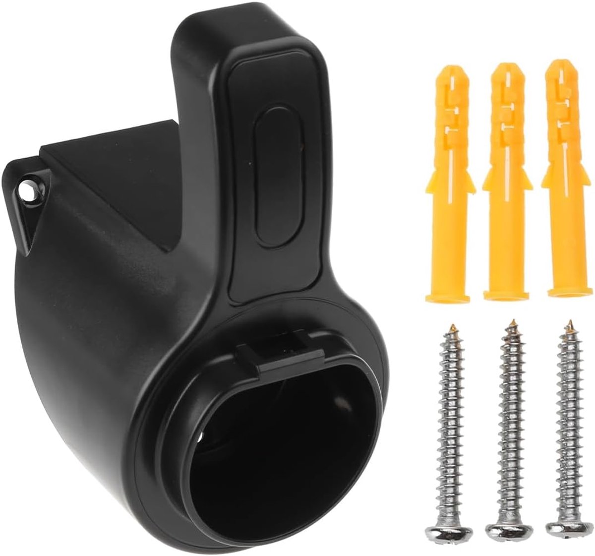 SnelShoppen - Type 2 Elektrische Auto Oplader Houder Wandgemonteerde Oplader Kabel Organizer voor Type 2 IEC 62196-2, Inclusief Wandmontage Beugel