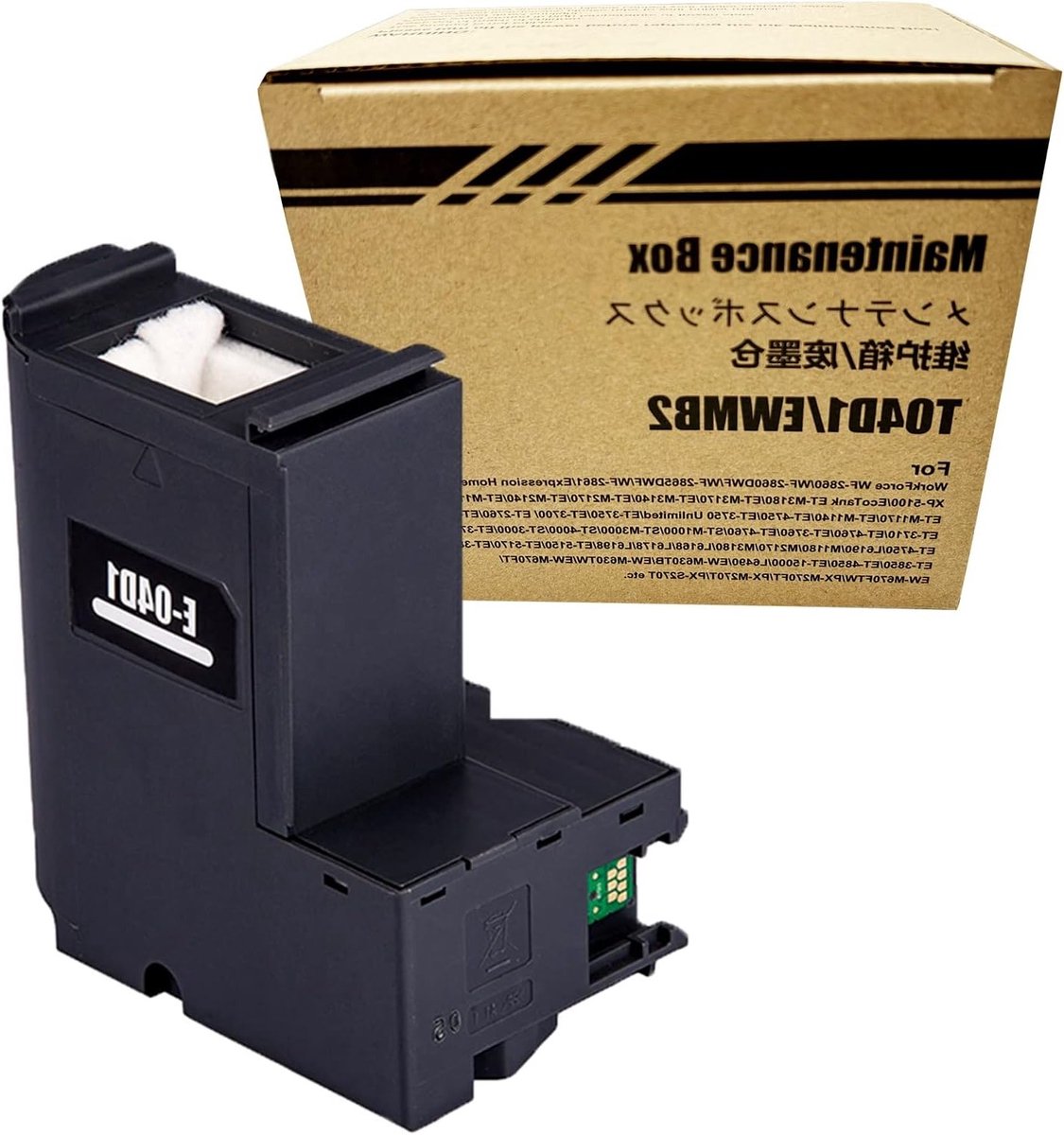 Vervangende Ink Maintenance Box voor diverse printers zoals ET-4750, ET-3750 en ET-3700, ideaal voor onderhoud en optimale prestaties