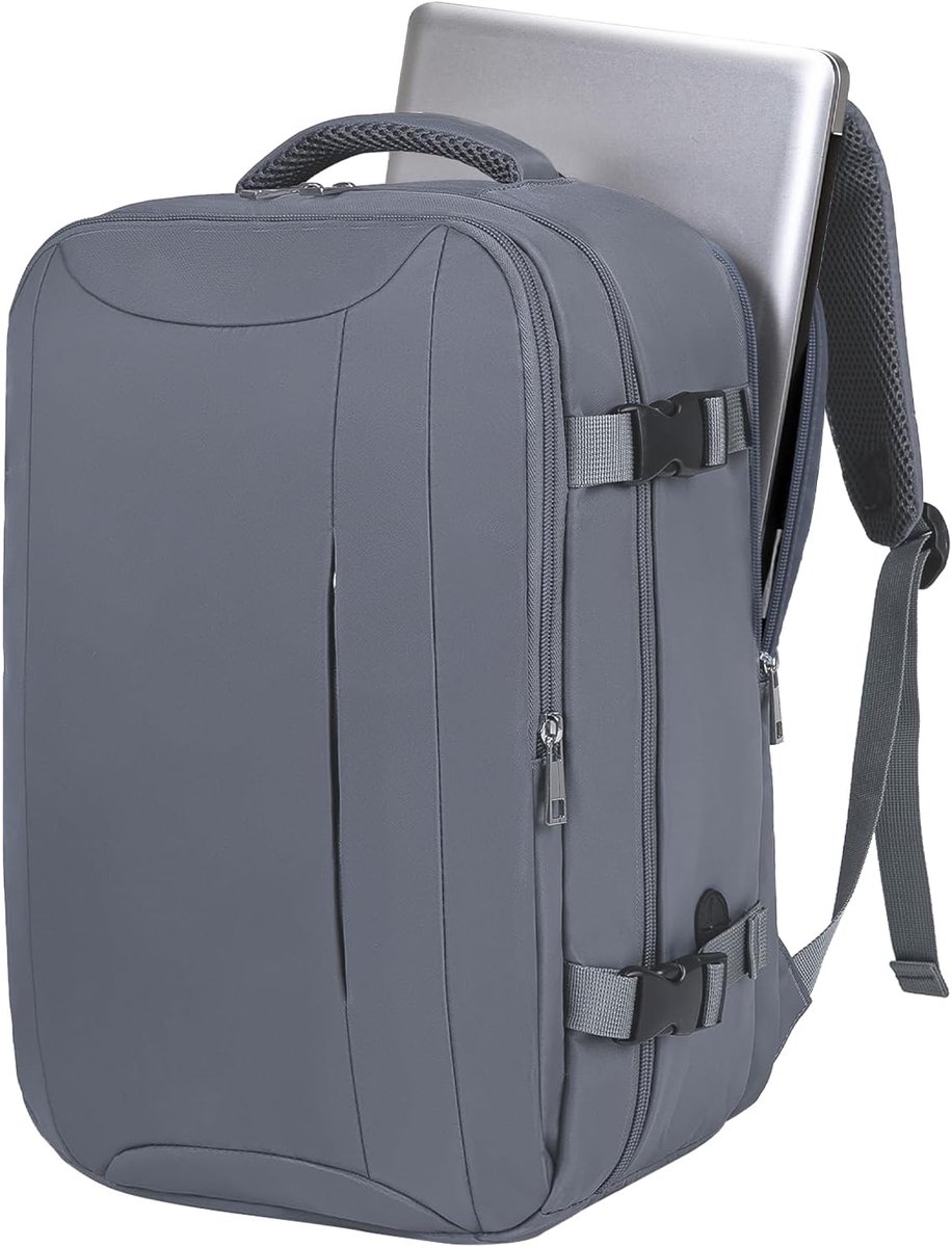 SnelShoppen - Reisrugzak 40 x 30 x 20 cm met Meerdere Compartimenten en Diefstalbeveiliging, Ideaal voor Ryanair, Wizz Air, Vueling, Uniseks in Intens
