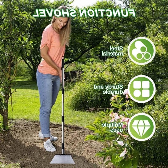Multifunctionele Reinigingsschep - Tuinreiniging - Ideaal voor Onkruid en Mos van Merkloos	 — afbeelding 2