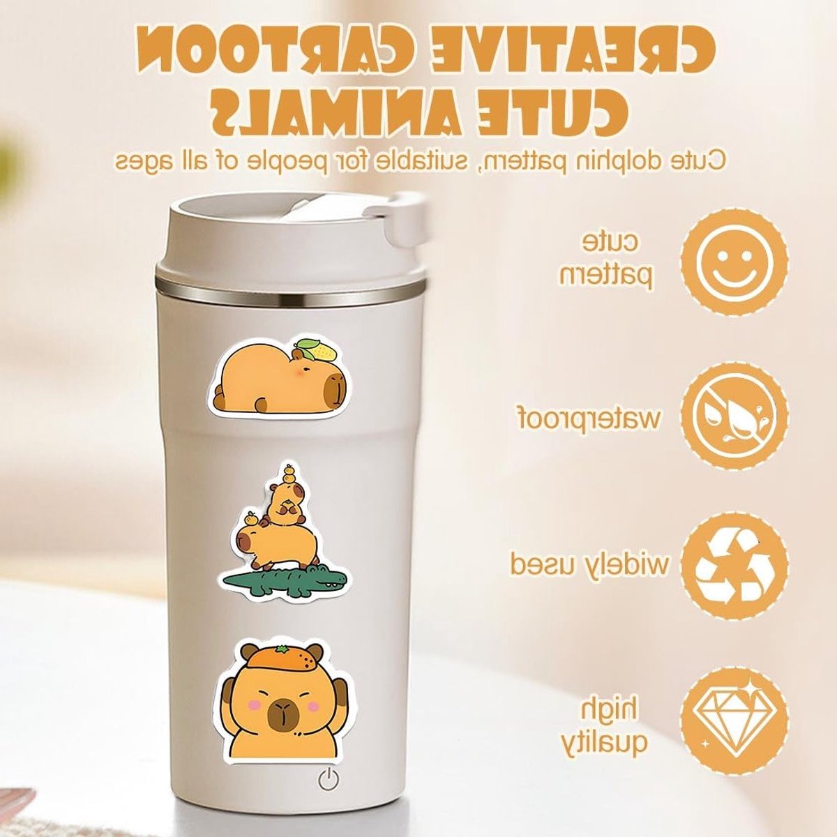 Stickerpakket met 100 beschilderde cartoonstickers voor laptop, skateboard, auto en fiets - Geschikt voor kinderen vanaf 3 jaar