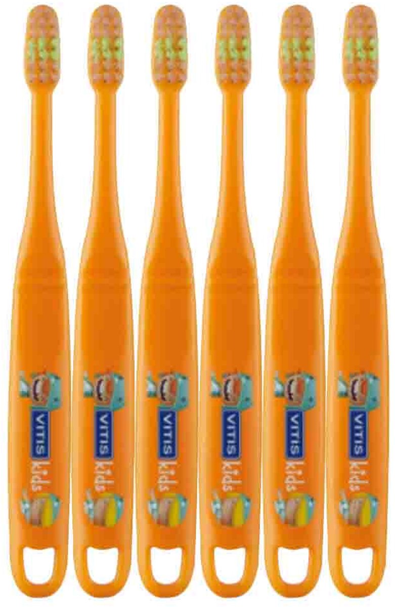 Vitis Tandenborstel Kids - 6 x - Voordeelverpakking