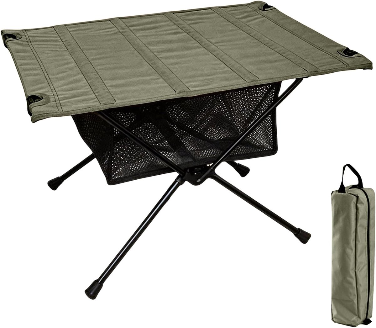 SnelShoppen - Portable Camping Tafel, Opvouwbare Tuin Tafel, Lichtgewicht Vouw Tafel voor Buiten, Ideaal voor Picknick, Vissen, Hiking, Grillen, Met N