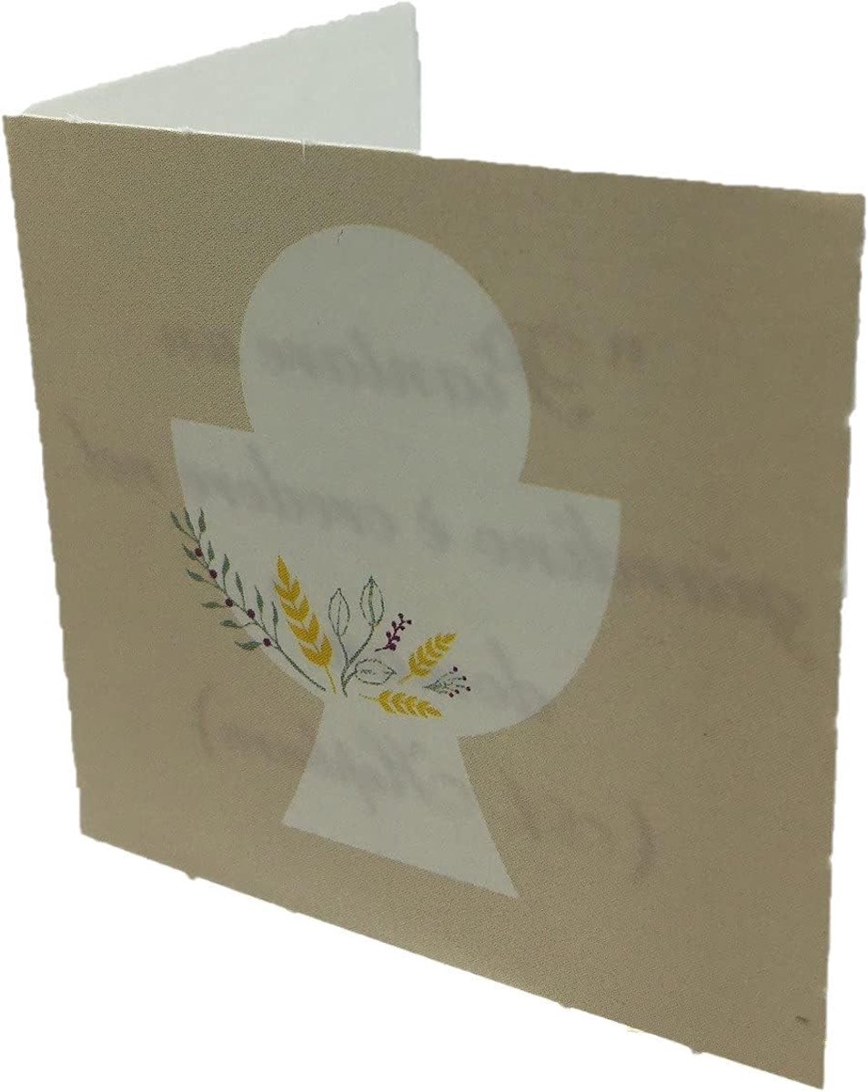 Gepersonaliseerde Kaartjes - Bedankjes Labels - Feestelijke Aankondiging - Professioneel Gedrukt - 80 Stuks - Beige