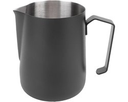 Melkopschuimkan - Stoomkan Barista - Latte Art Maken - Precisie Uitloop - 450 ml - Zwart