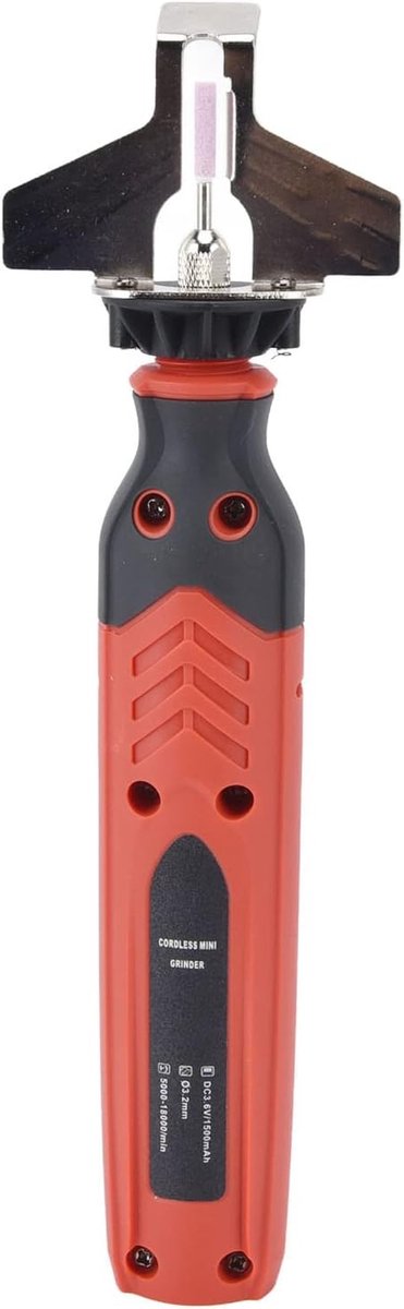 Elektrische Kettingzaagslijper - Snoerzaagslijper Draadloos - Kettingonderhoud - Universeel Inzetbaar - 25 cm - Rood