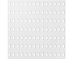 Perforatiepaneel Set - Wand organizer - Gereedschap opbergen - Verstelbare lay-out - 28 x 28 cm - Wit