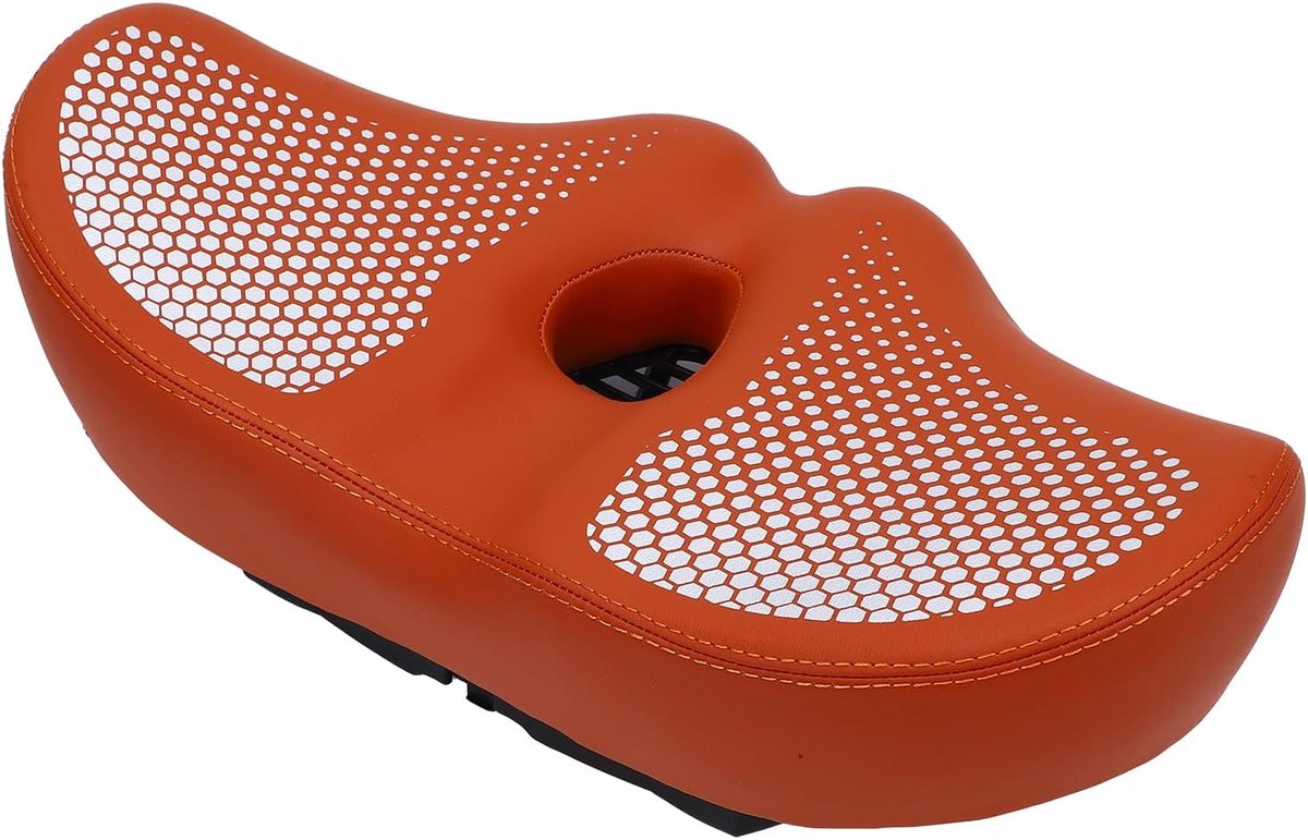 Fietszitkussen - Zadeldek - Comfortabel Fietsen - Dubbele Schokabsorptie - Extra Groot - Bruin